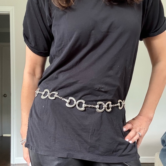 Vintage Horse Bit Silver Chain belt - Picture 2 of 6